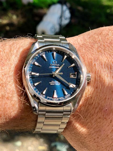 omega seamaster aqua terra wrist